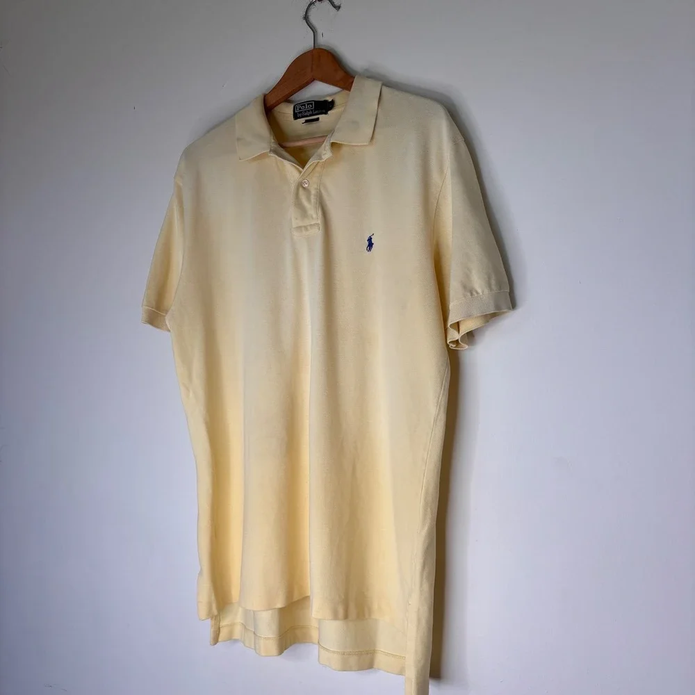 Polo Ralph Lauren Yellow Classic Polo Preppy Size Large